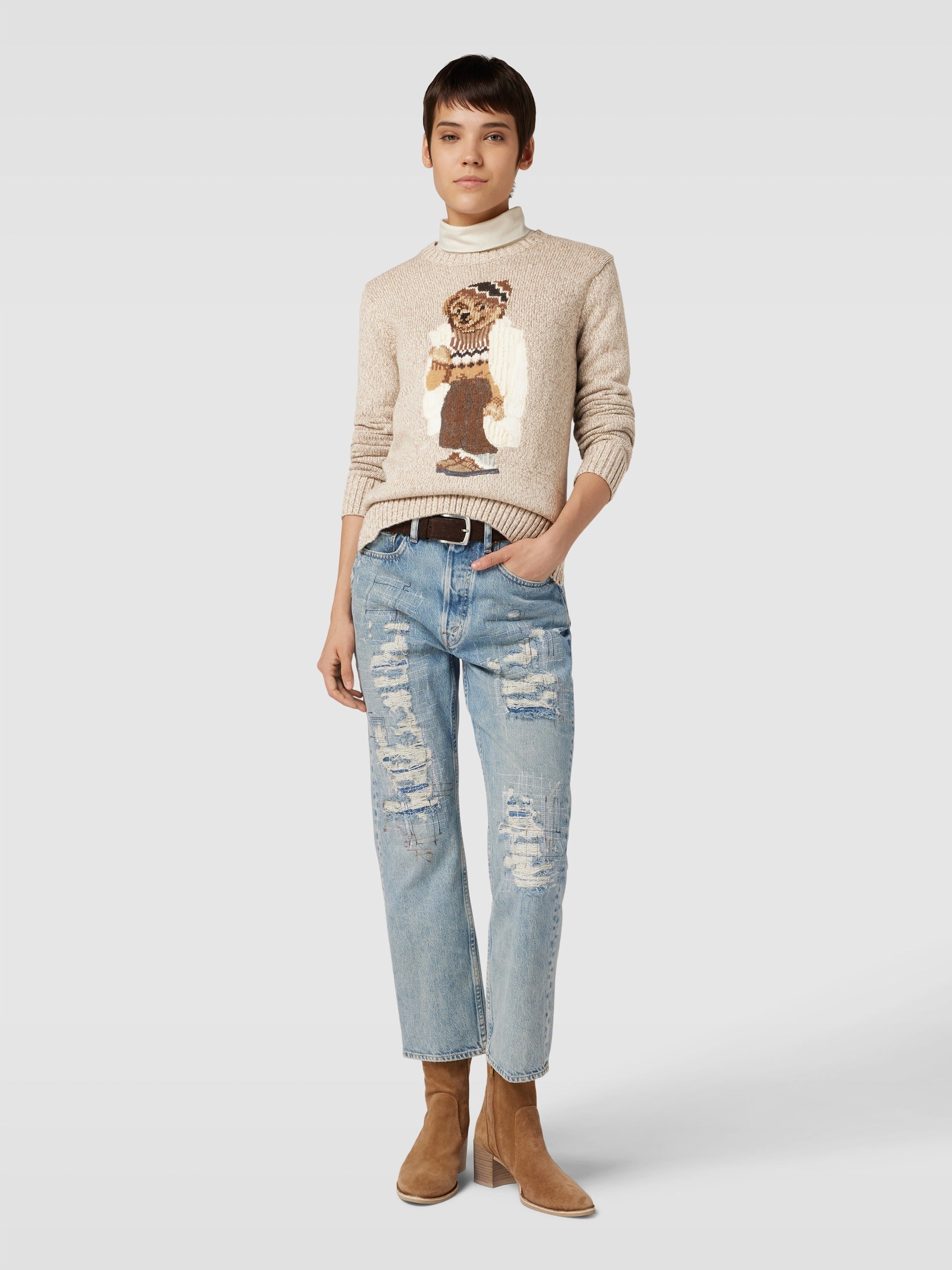 Ralph Lauren Polo Bear Pullover | Weißer Mantel