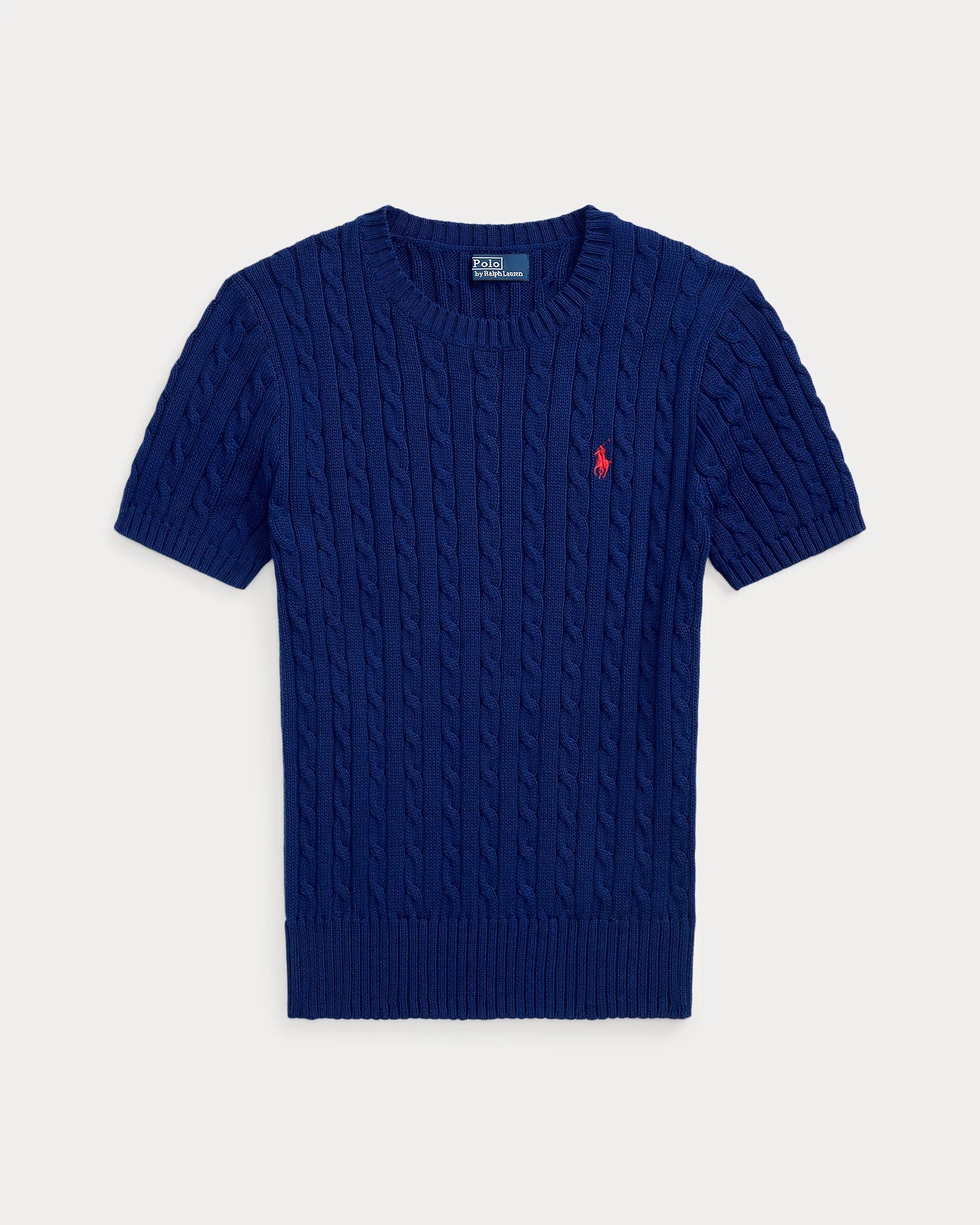 Ralph Lauren Pullover | Kurzarm-Pullover mit Zopfmuster
