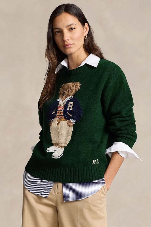 Ralph Lauren Pullover | Grüner Polo Bear