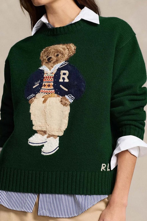Ralph Lauren Pullover | Grüner Polo Bear