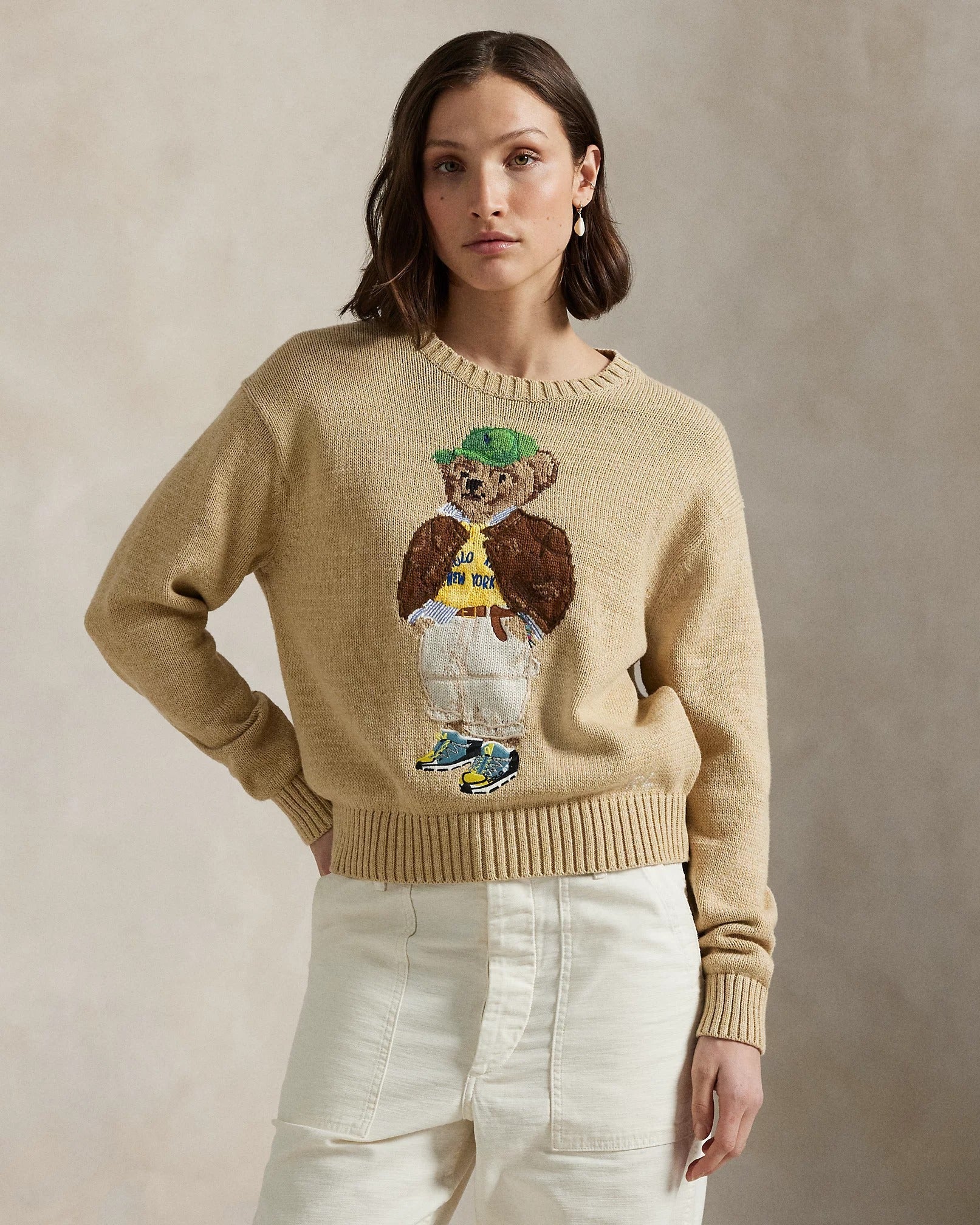 Ralph Lauren Pullover | Beiger Polo Bear