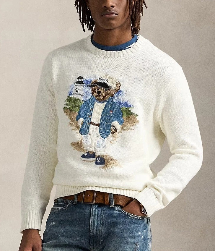 Ralph Lauren Pullover | Blauer Polo Bear