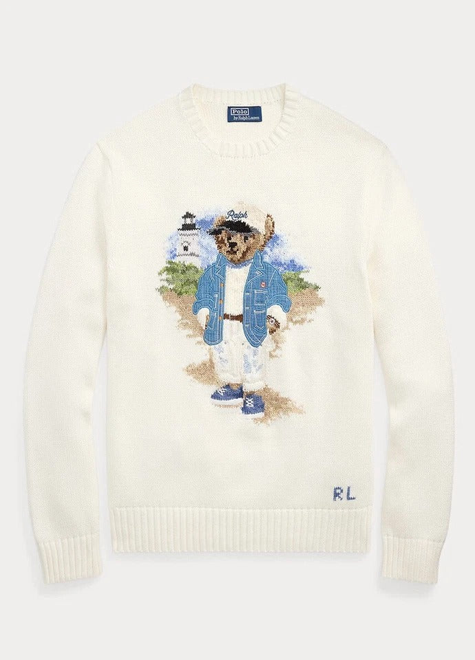Ralph Lauren Pullover | Blauer Polo Bear